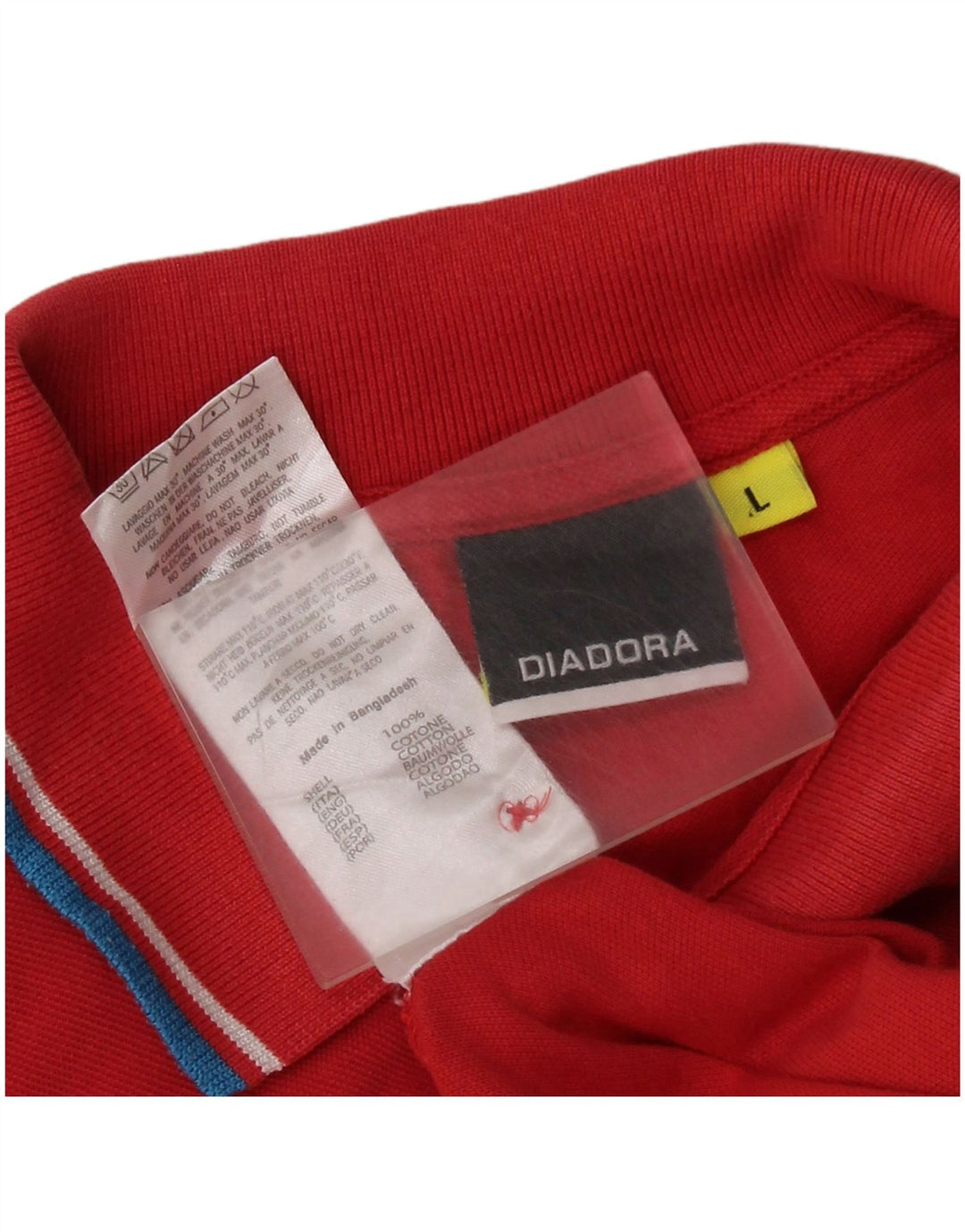 DIADORA Polo Homme Grand Rouge Coton