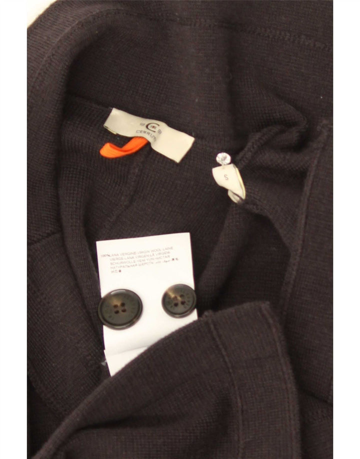 Cerruti 1881 Veste blazer en tricot à 3 boutons pour homme Petite laine grise