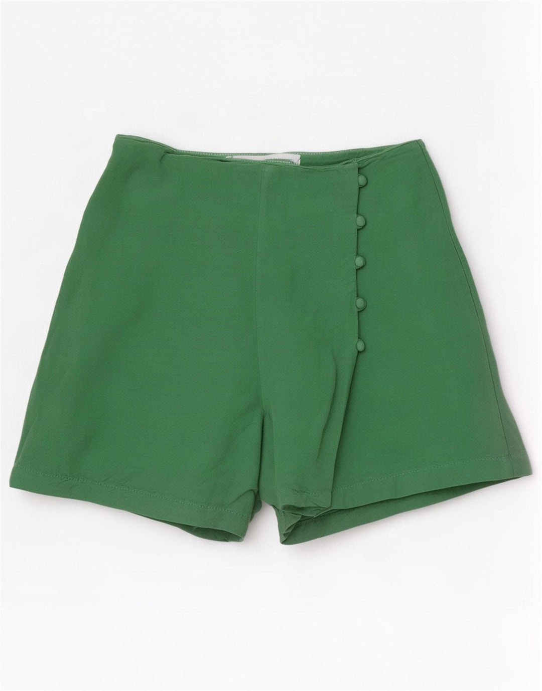 Zara Short décontracté pour femme Petit W26 Lin vert