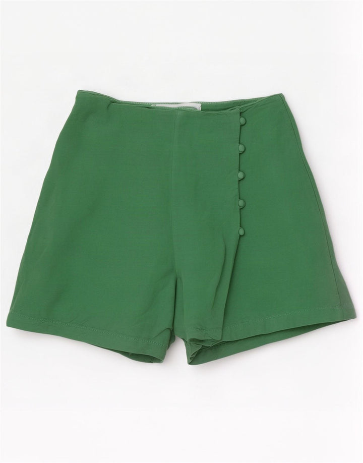 Zara Short décontracté pour femme Petit W26 Lin vert