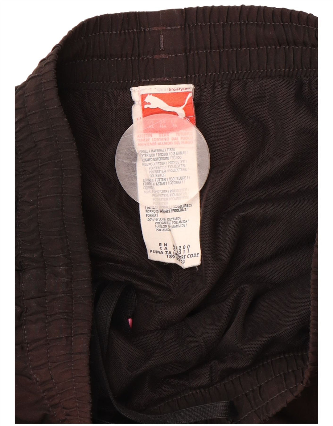 PUMA Pantalon de survêtement garçon 15-16 ans Noir Polyester