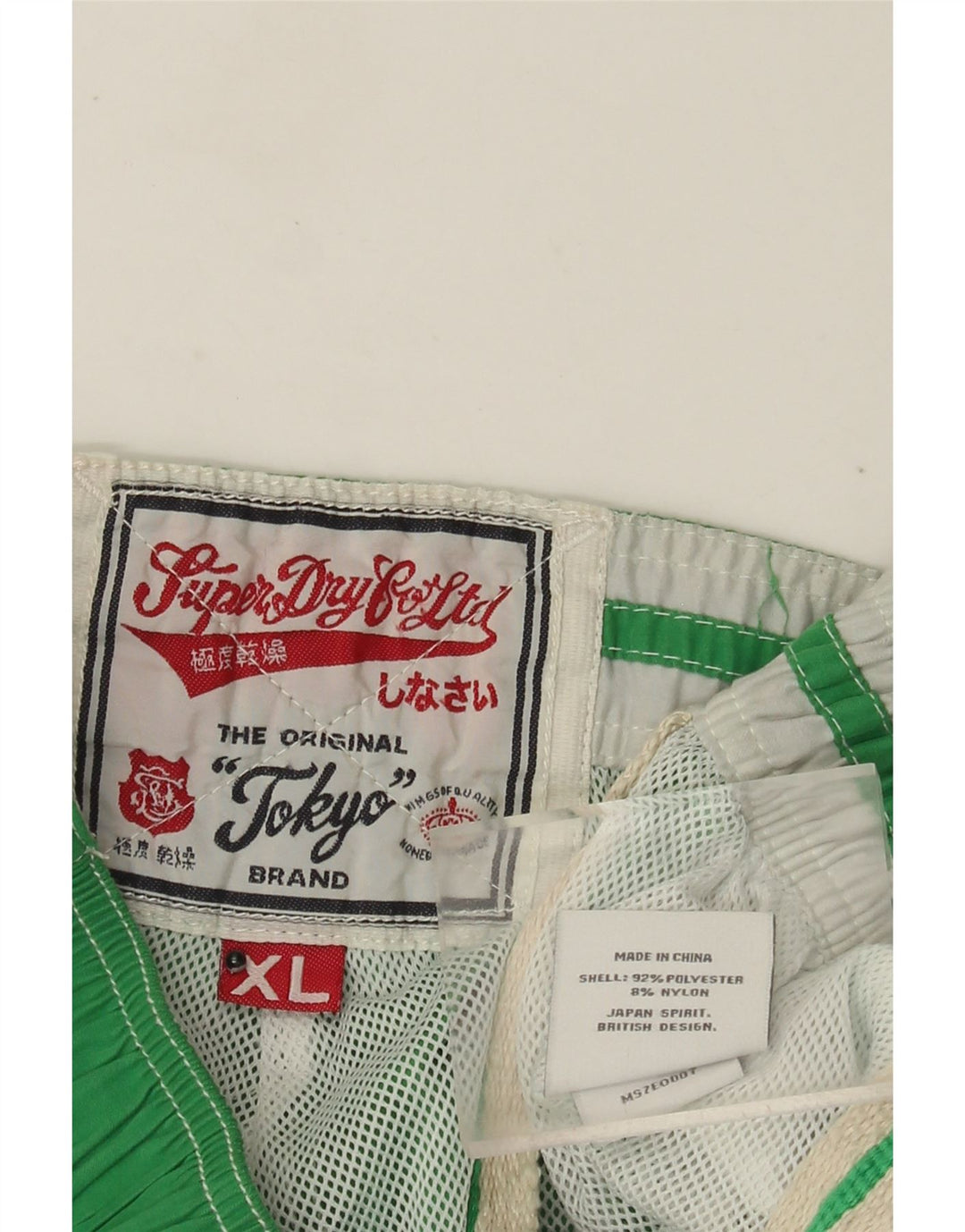 Superdry Short de Bain Graphique XL Homme Vert Colorblock Polyester