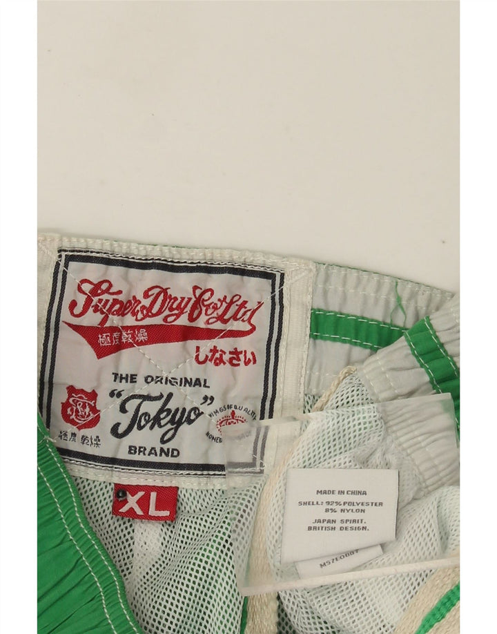 Superdry Short de Bain Graphique XL Homme Vert Colorblock Polyester