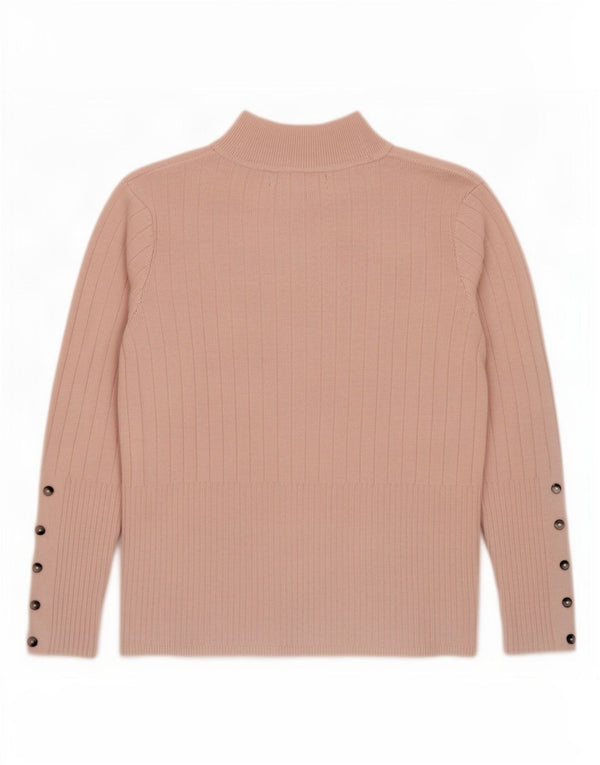 Marks & Spencer Pull col roulé pour femme Rose moyen UK 12