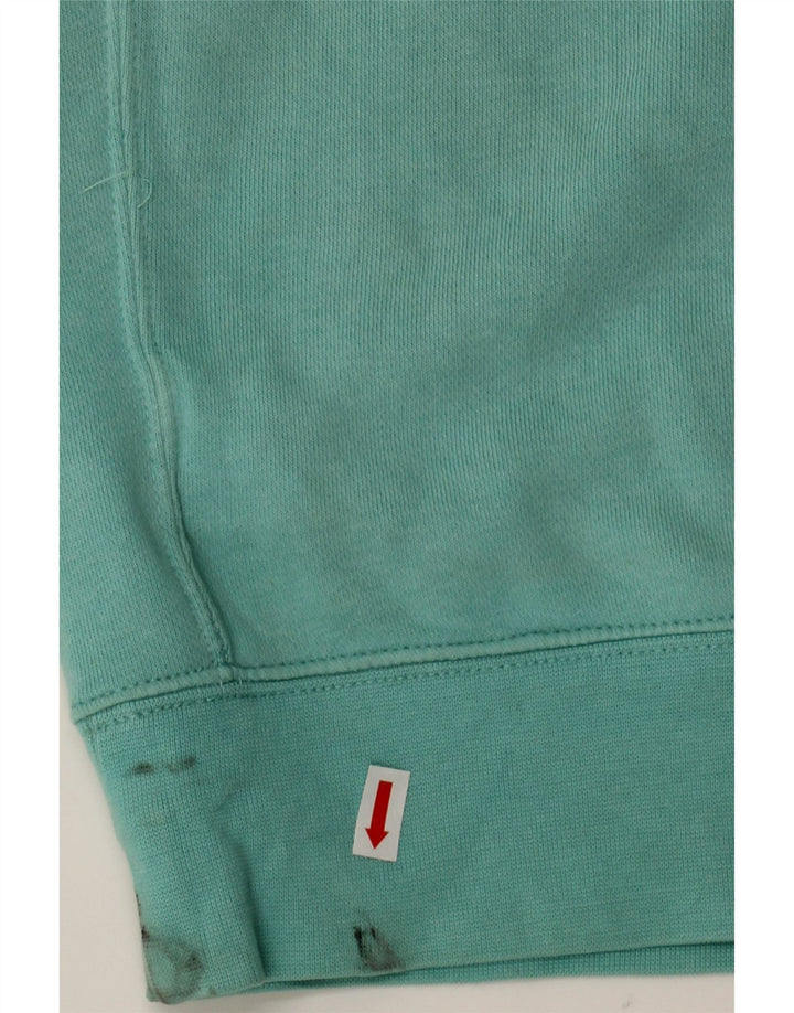 NIKE Mens Graphic Hoodie Jumper Small Turquoise Cotton Vintage Nike and Second-Hand Nike from Messina Hembry 