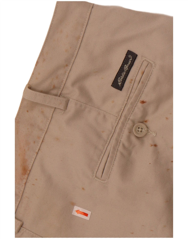 Eddie Bauer Short chino haut pour homme W44 2XL Coton beige