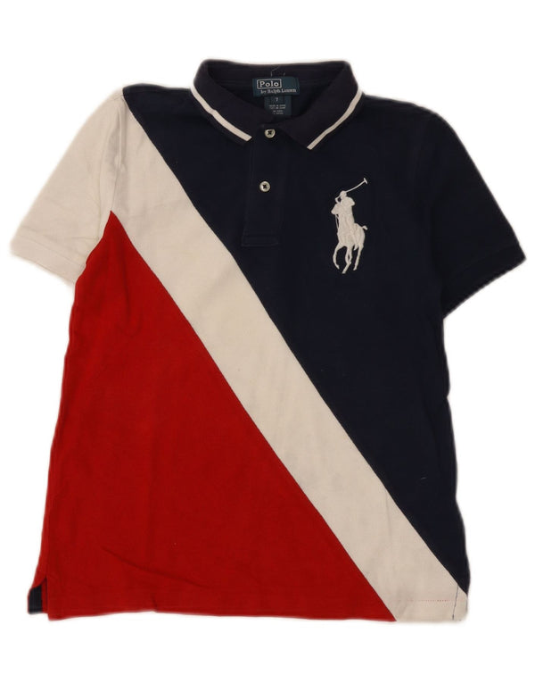 Polo Ralph Lauren Chemise Garçon 6-7 ans Bleu Marine Colourblock Coton