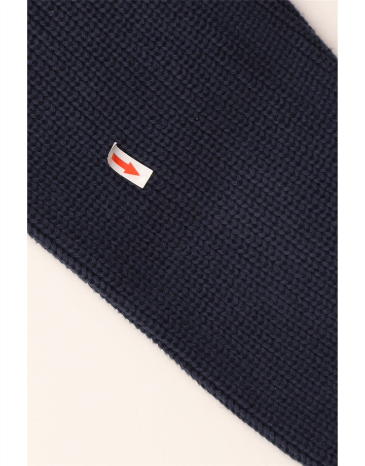 L.L.BEAN Cardigan Homme Pull Large Bleu Marine Coton