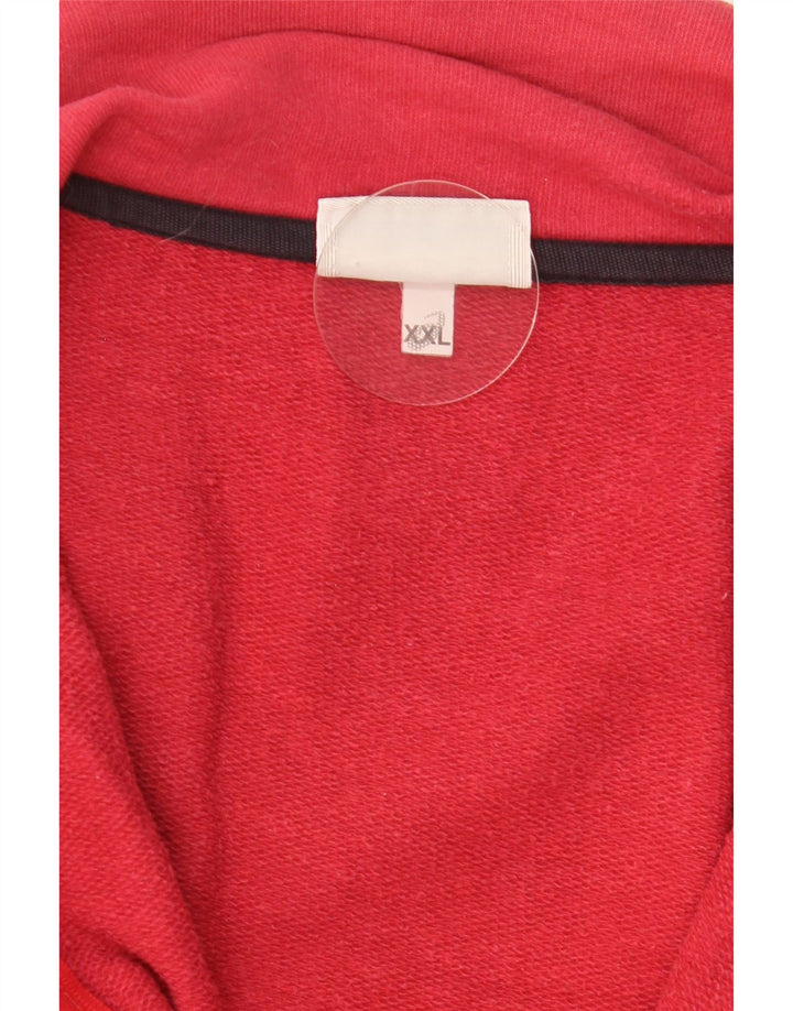 Asics Veste de survêtement pour homme 2XL Rouge Coton