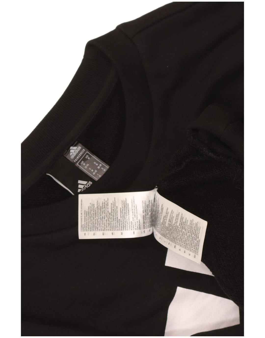 Adidas Sweat-shirt surdimensionné graphique pour femme UK 12/14 Noir moyen