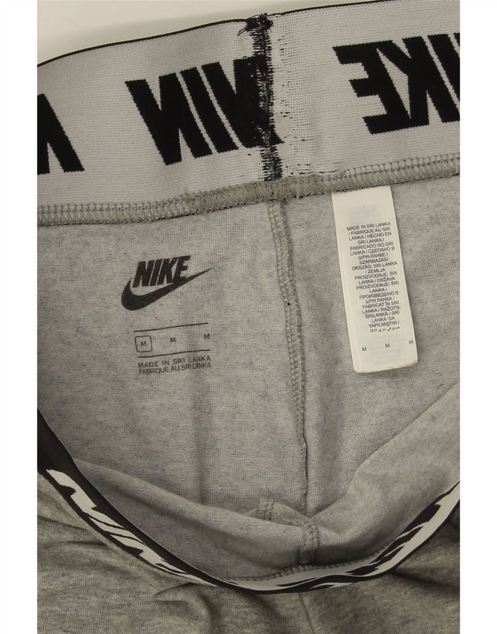 NIKE Womens Graphic Leggings UK 12 Medium  Grey Cotton Vintage Nike and Second-Hand Nike from Messina Hembry 