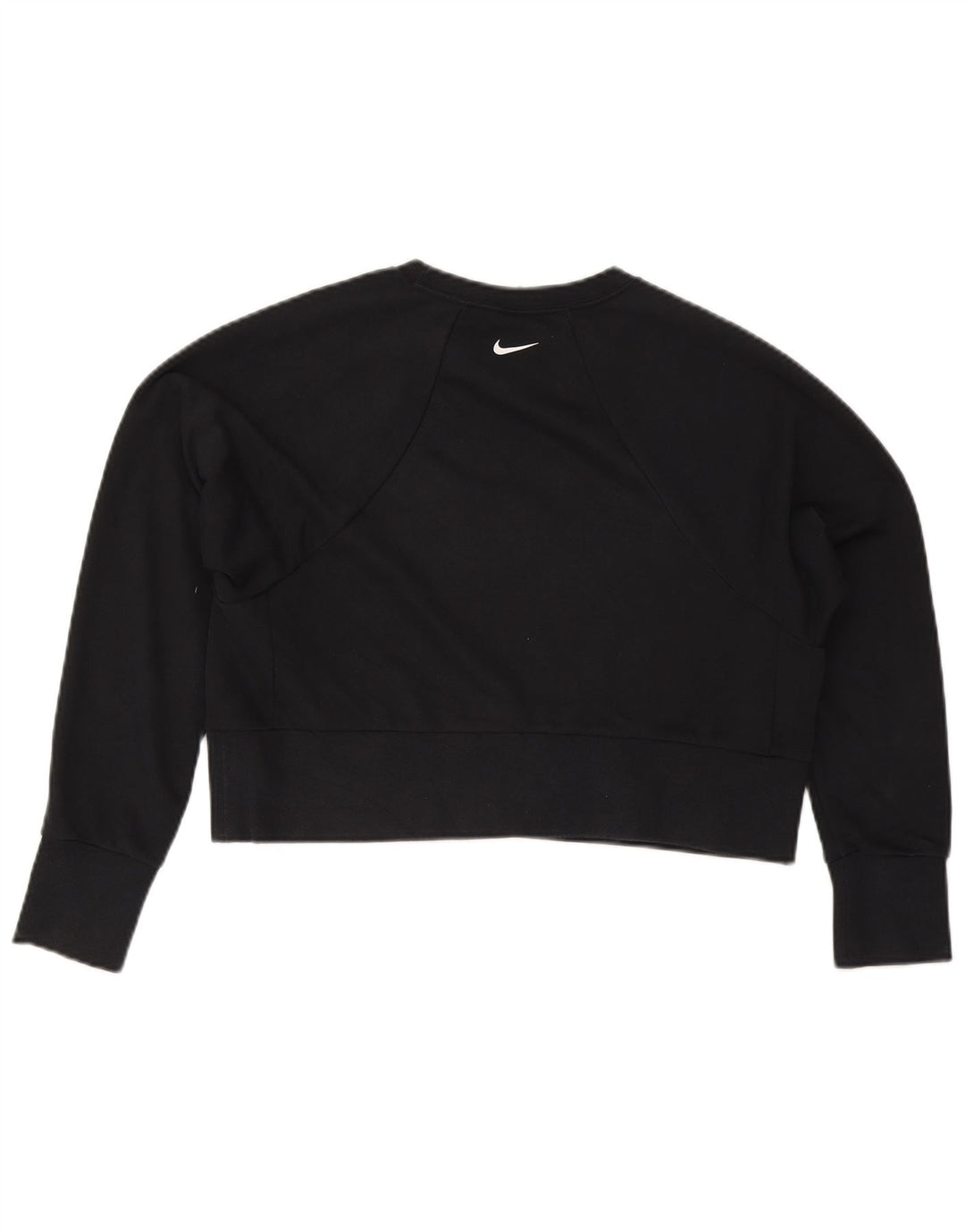 Nike Femme Crop Graphic Sweat-shirt surdimensionné UK 10 Petit Noir