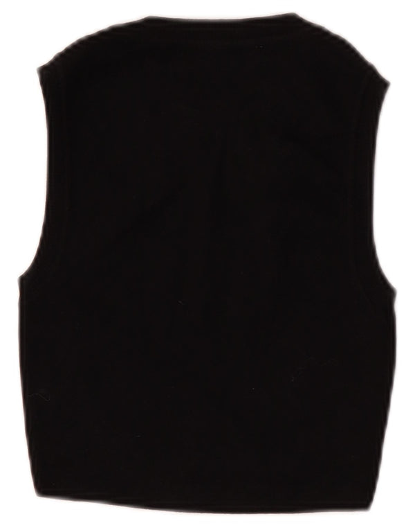 Zara Womens Crop Vest Top UK 8 Small Noir Viscose