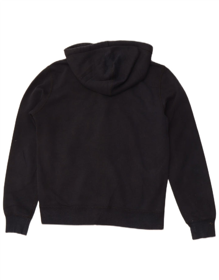 CONVERSE Pull à capuche zippé Chuck Taylor pour femme UK 14 Coton noir moyen