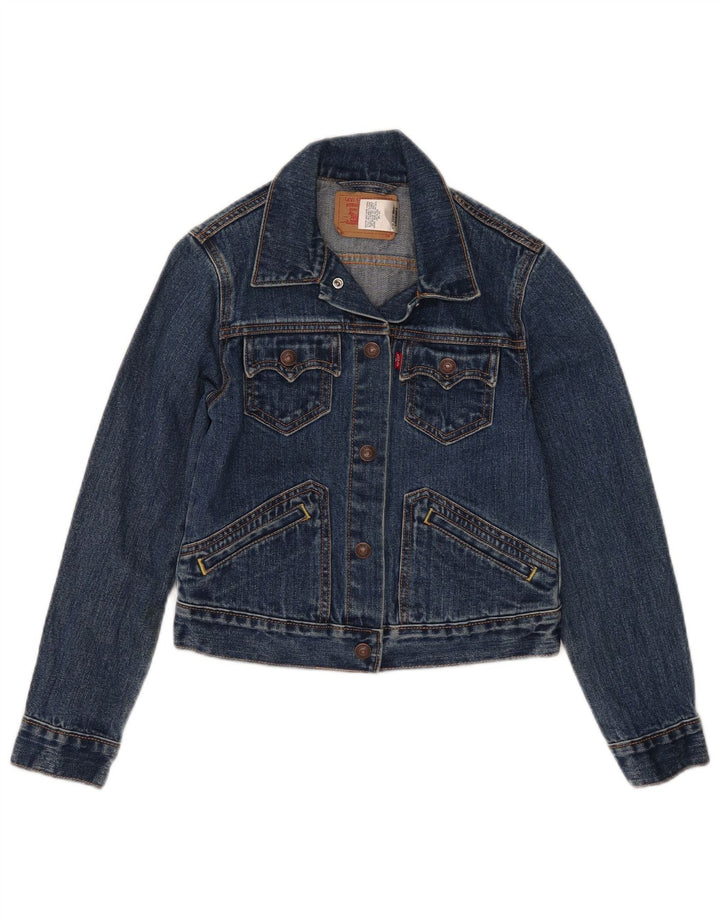 Levi's Veste en Jean Fille 7-8 Ans Grand Bleu Coton