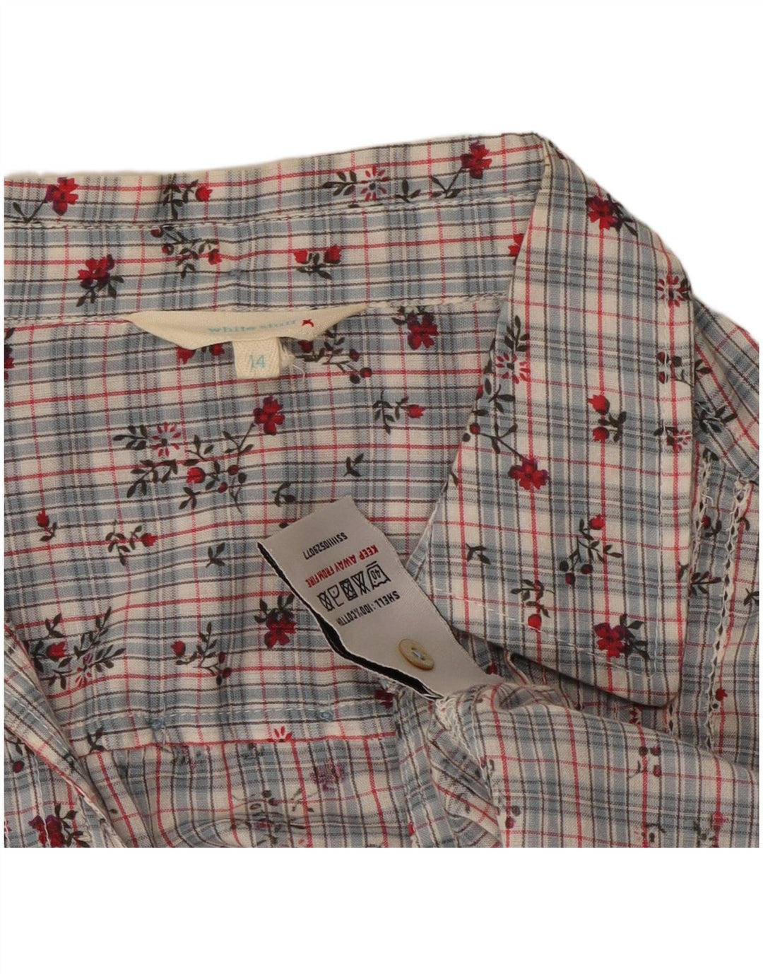 Chemisier White Stuff Femme UK 44 Coton Floral Gris Moyen