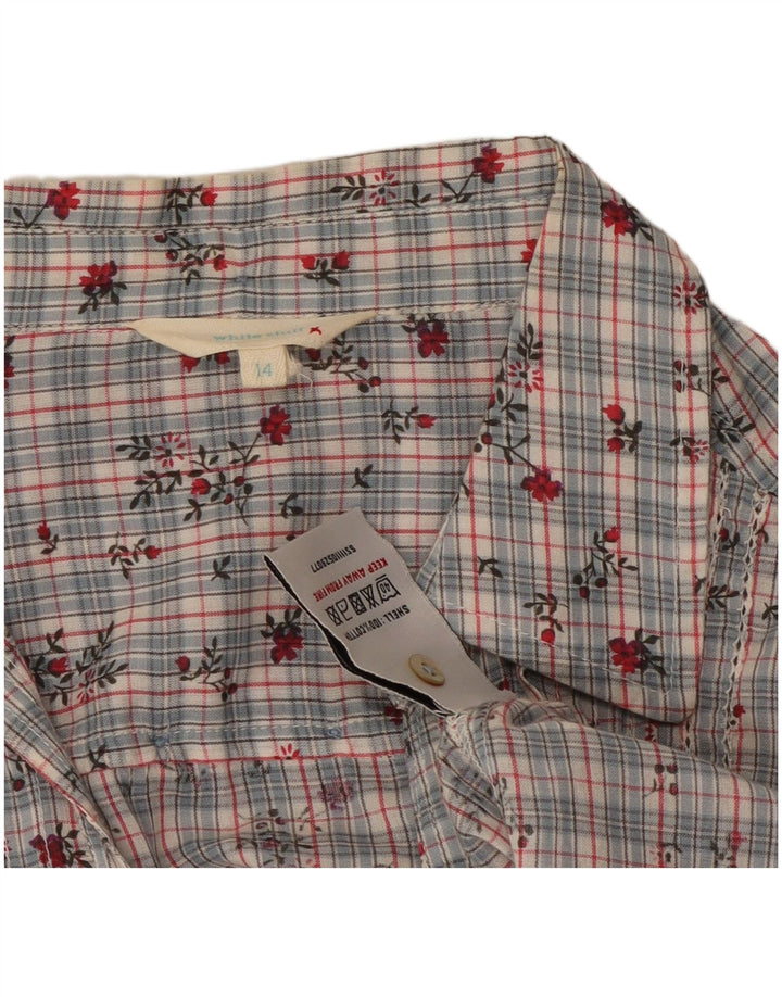 Chemisier White Stuff Femme UK 44 Coton Floral Gris Moyen