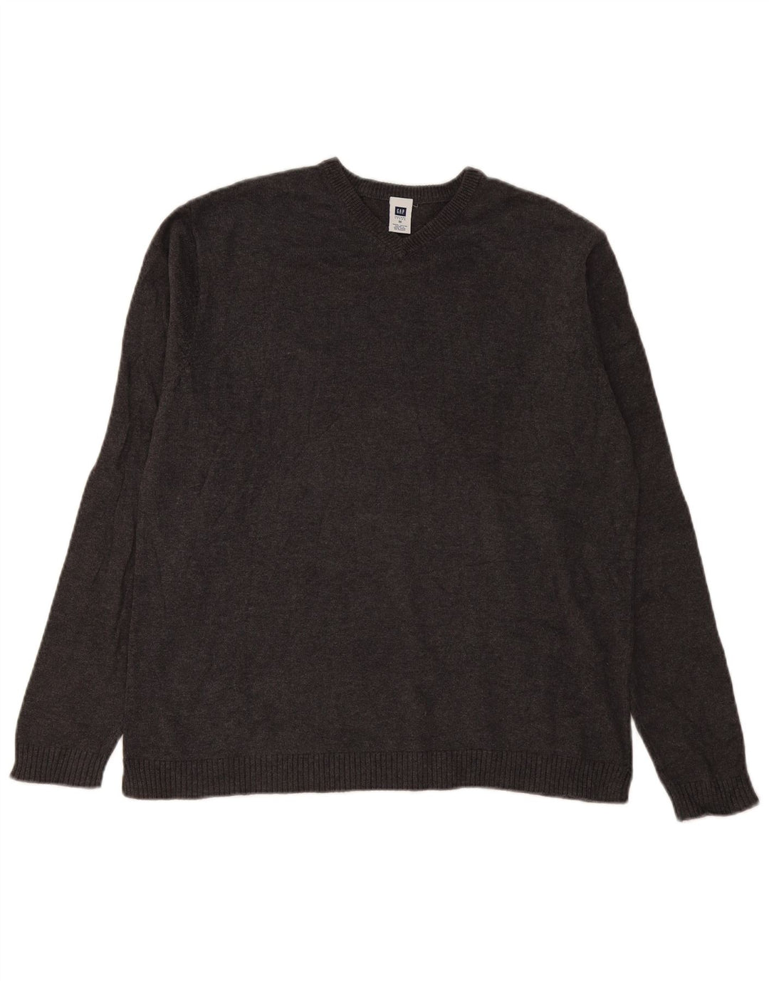 Gap Pull Col V Homme Gris Moyen Coton
