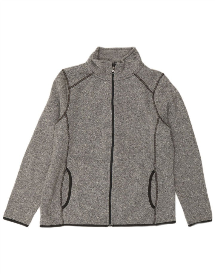 EDDIE BAUER Veste de survêtement pour femme UK 14 Gris moyen Polyester