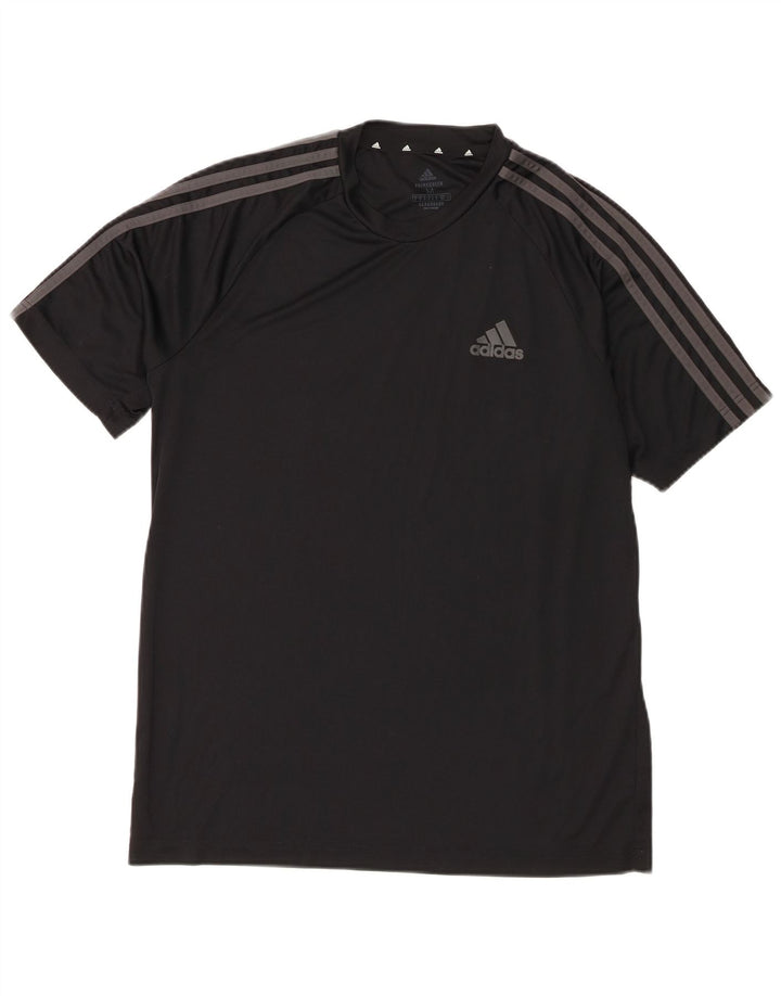Adidas Hommes Aeroready T-Shirt Top Noir Moyen Polyester