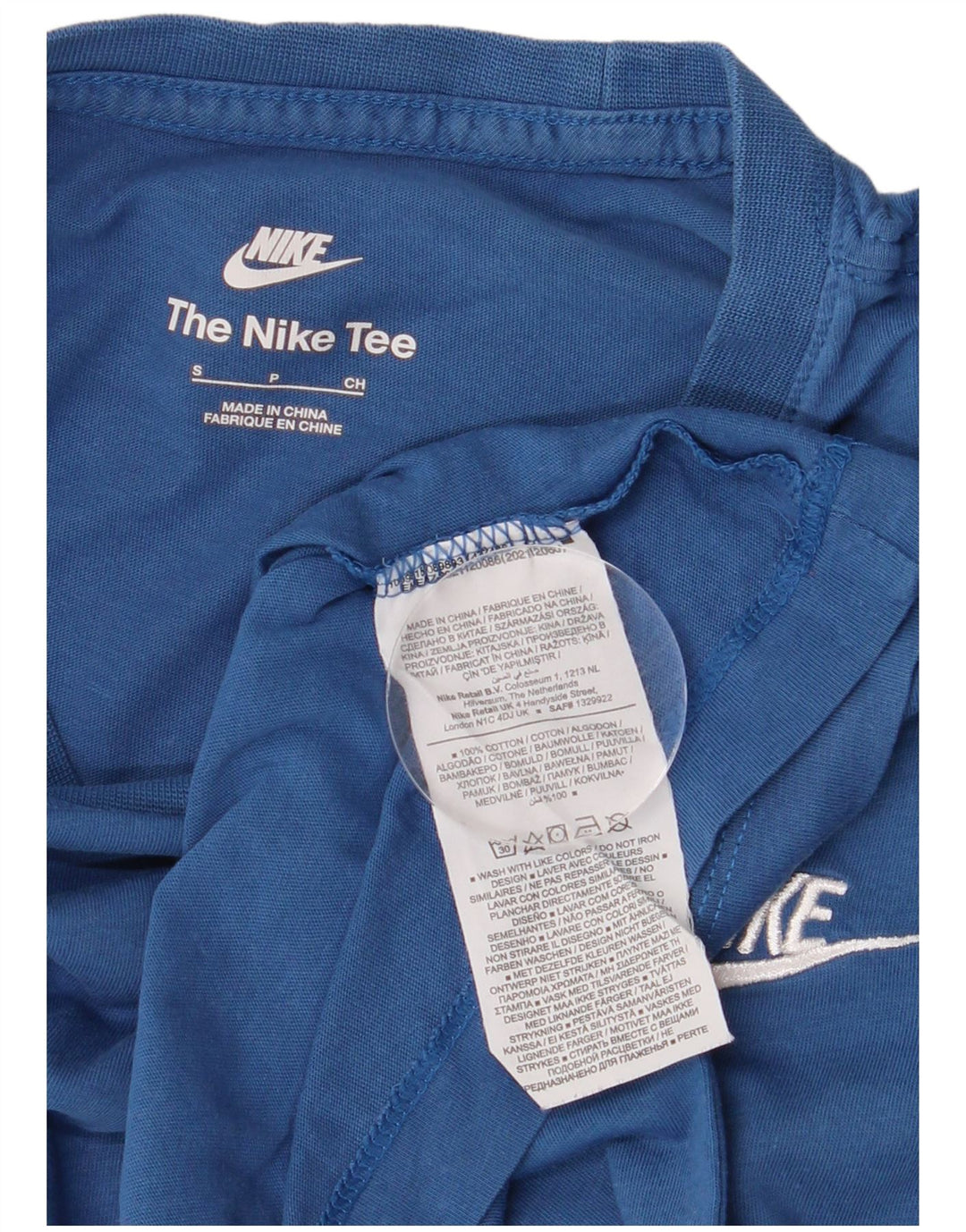 Nike T-Shirt Homme Petit Bleu Coton