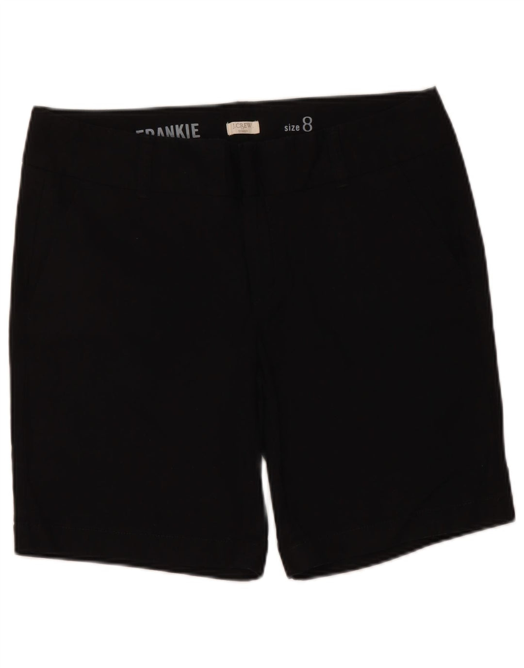 J. CREW Short Frankie Chino pour femme US 8 Medium W34 Noir Coton