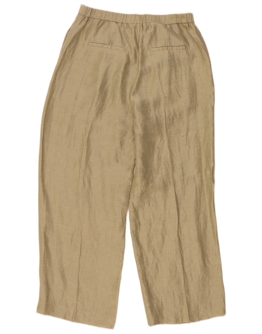Massimo Dutti Pantalon Chino Droit Femme EU 40 Moyen W30 L28 Beige