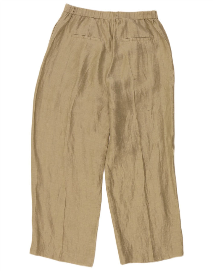Massimo Dutti Pantalon Chino Droit Femme EU 40 Moyen W30 L28 Beige