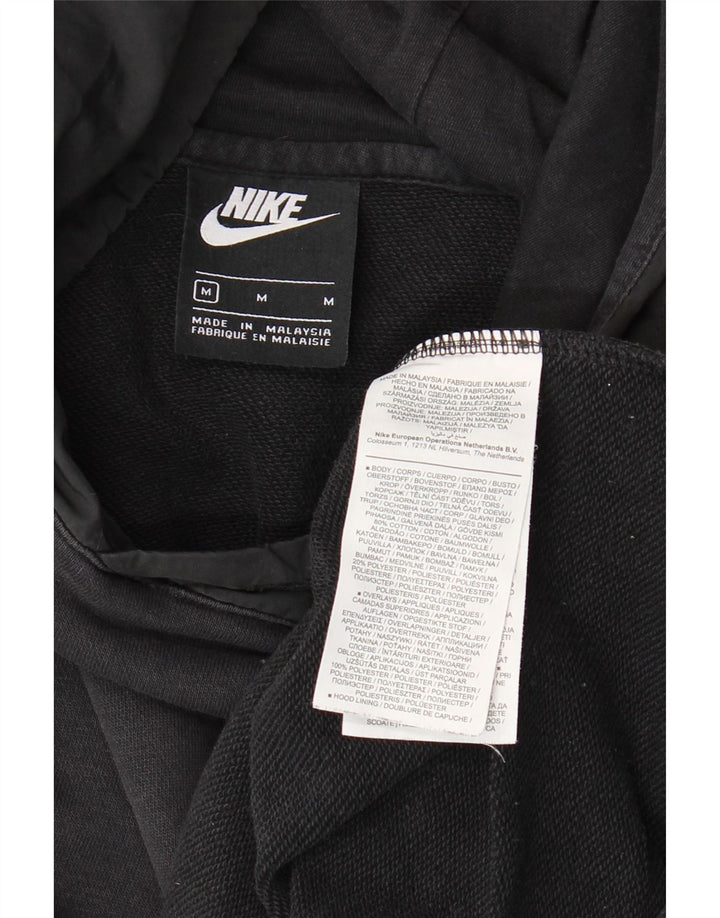 Nike Pull à capuche graphique en coton noir moyen pour homme