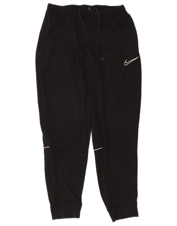 Nike Pantalon de survêtement Dri Fit pour femme UK 14 Large Noir Polyester