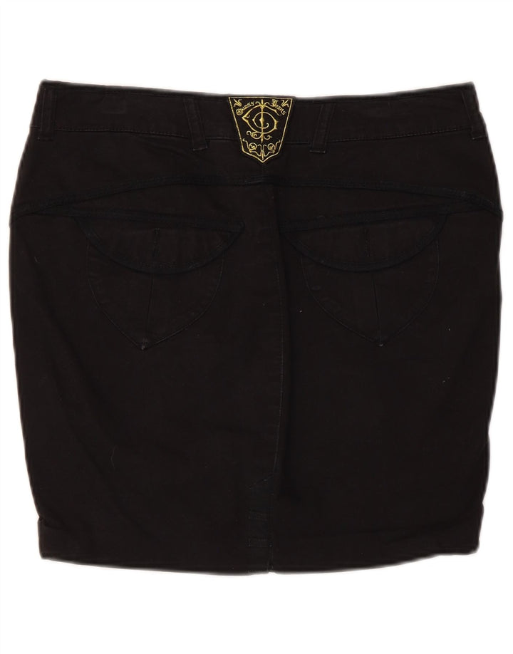 Guess Mini Jupe Femme W28 Coton Noir Moyen