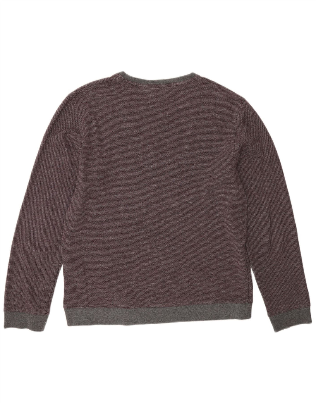 Ted Baker Pull à col rond pour homme Taille 3 Coton bordeaux moyen