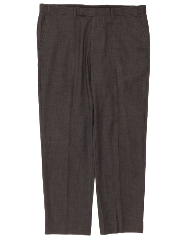 Marks & Spencer Pantalon de costume fuselé pour homme W38 L31 Gris Polyester