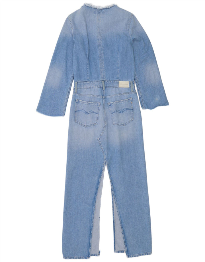 Replay Combinaison en jean pour femme UK 10 Small Bleu Coton