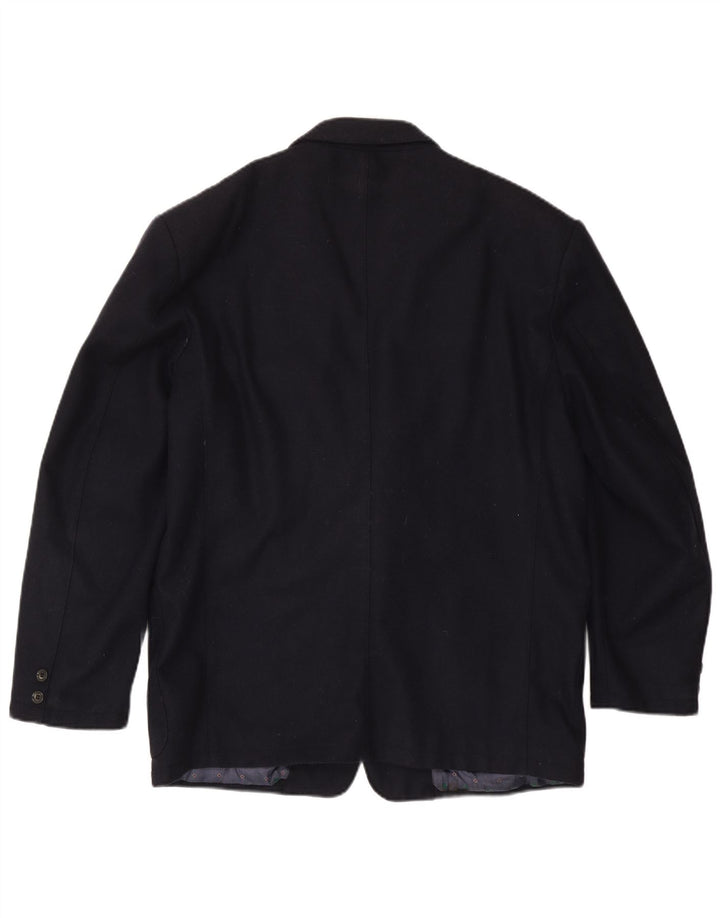 Carrera Veste Blazer 2 Boutons Homme UK 42 XL Bleu Marine Laine