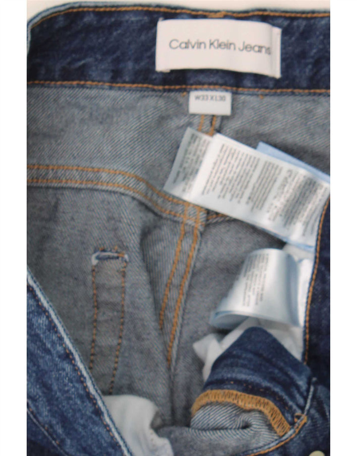 Calvin Klein Jean fuselé régulier pour homme W33 L30 Bleu Coton