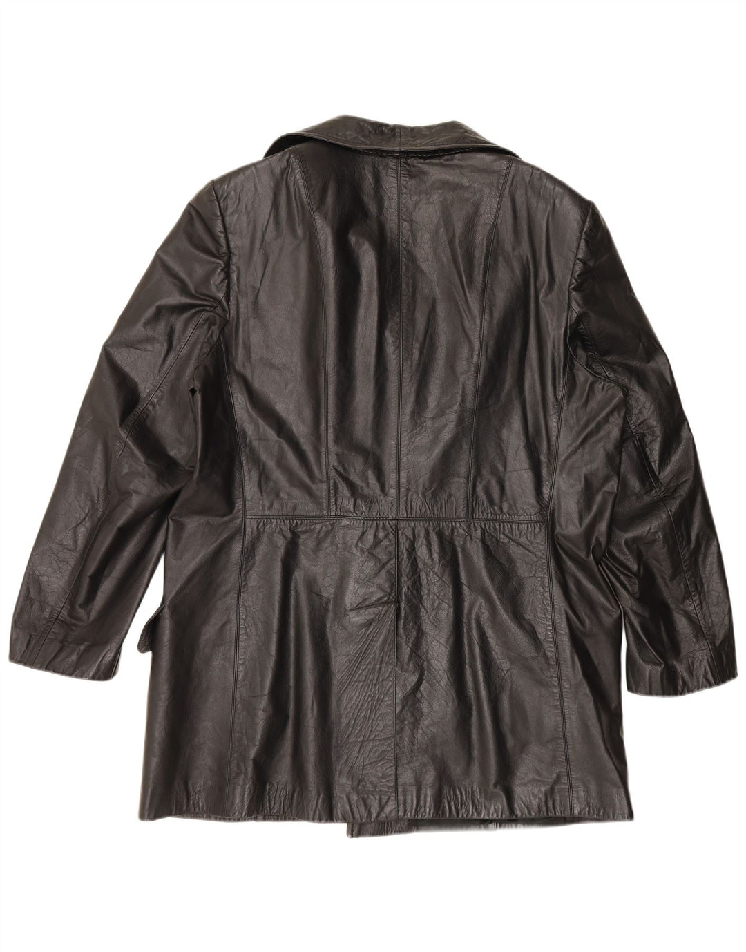 veste en cuir homme vintage UK 42 XL Noir