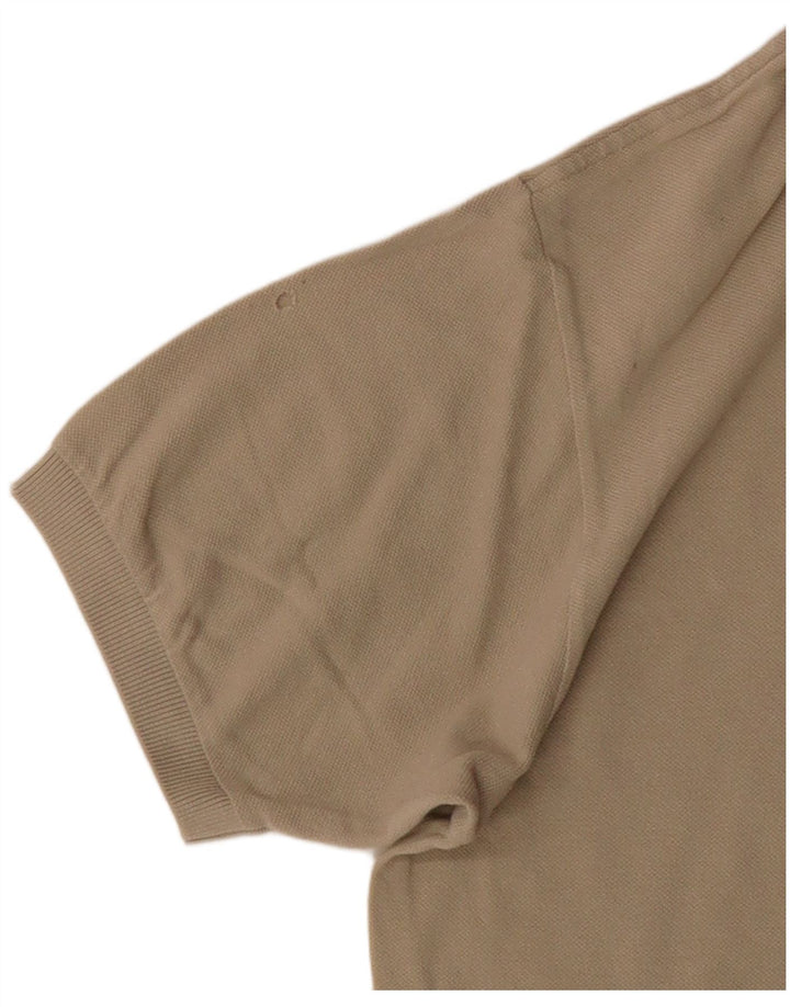 LACOSTE Polo Homme Taille 5 Grand Coton Beige