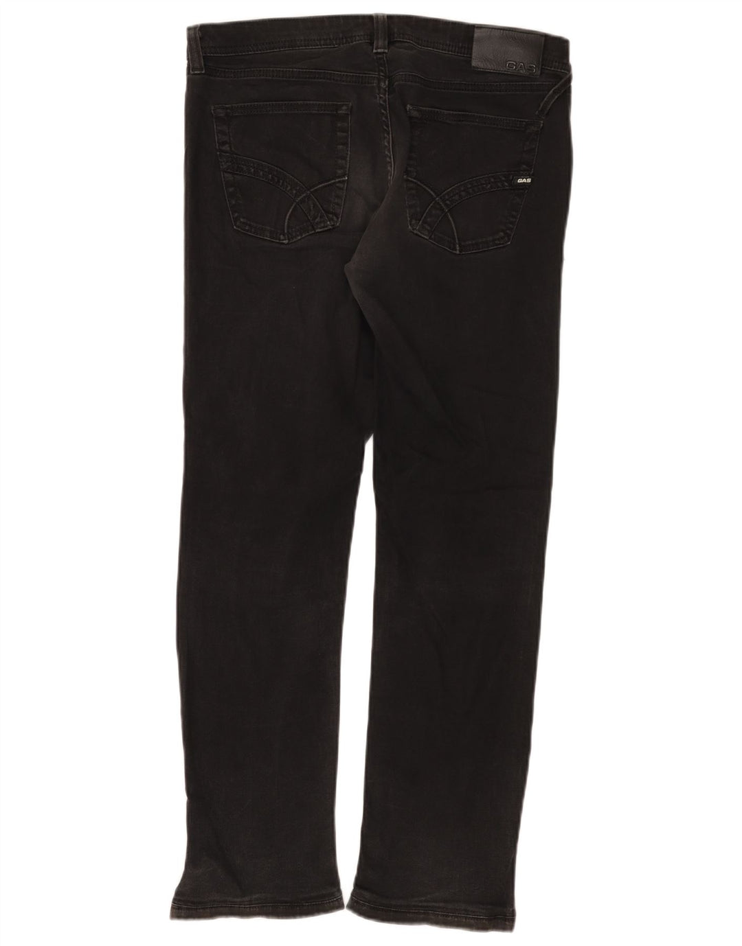 Gas Jean Slim Albert Femme W33 L28 Coton Noir