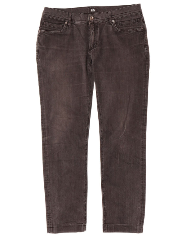 Dolce & Gabbana Femme Jean Slim W36 L31 Coton Gris