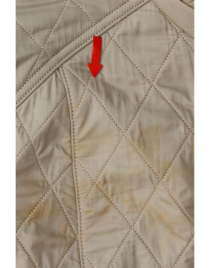 BARBOUR Womens Quilted Jacket UK 18 XL Beige Vintage Barbour and Second-Hand Barbour from Messina Hembry 