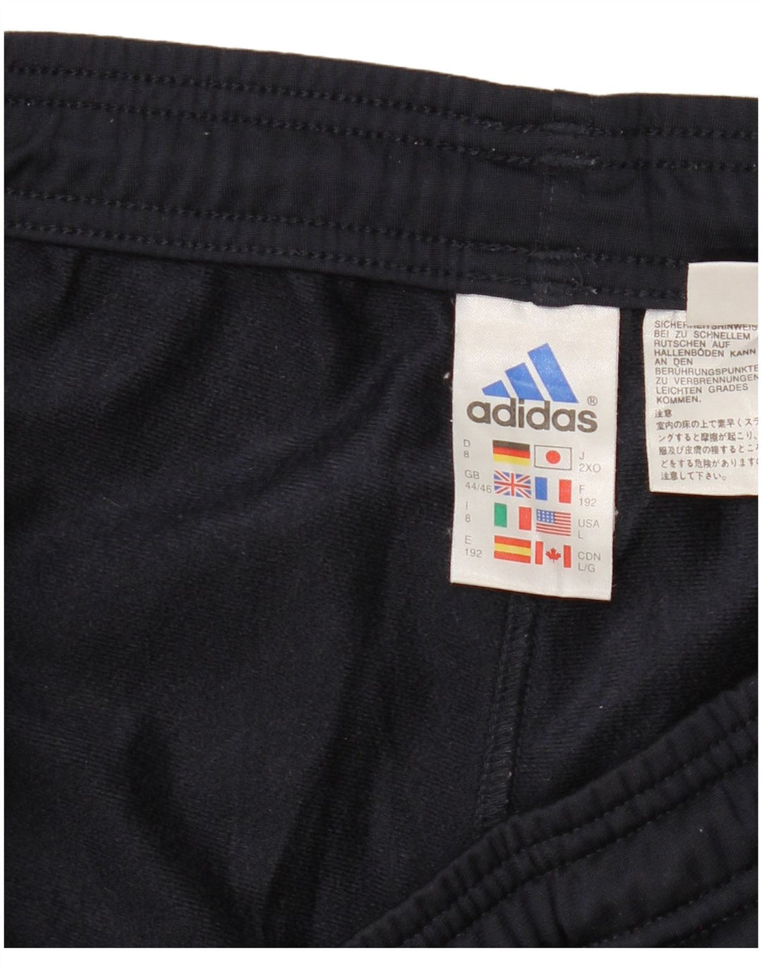 ADIDAS Pantalon de survêtement pour homme UK 44/46 Large Bleu Marine Polyester