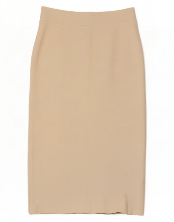 Massimo Dutti Jupe Crayon Femme Large W32 Blanc Cassé
