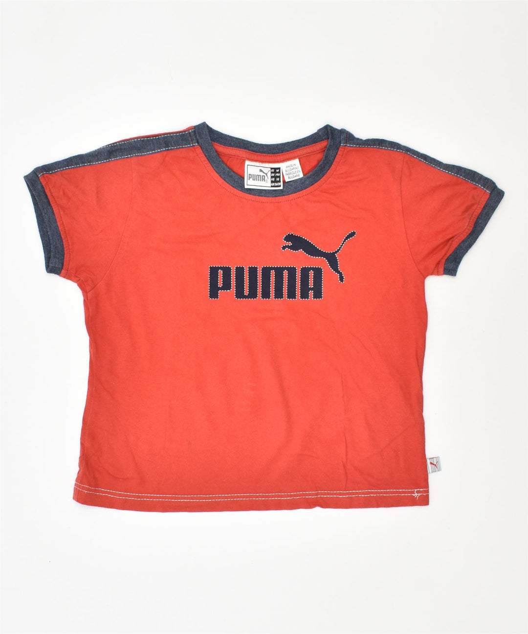 PUMA Boys Graphic T-Shirt Top 9-10 Years Red Cotton | Vintage | Thrift | Second-Hand | Used Clothing | Messina Hembry 