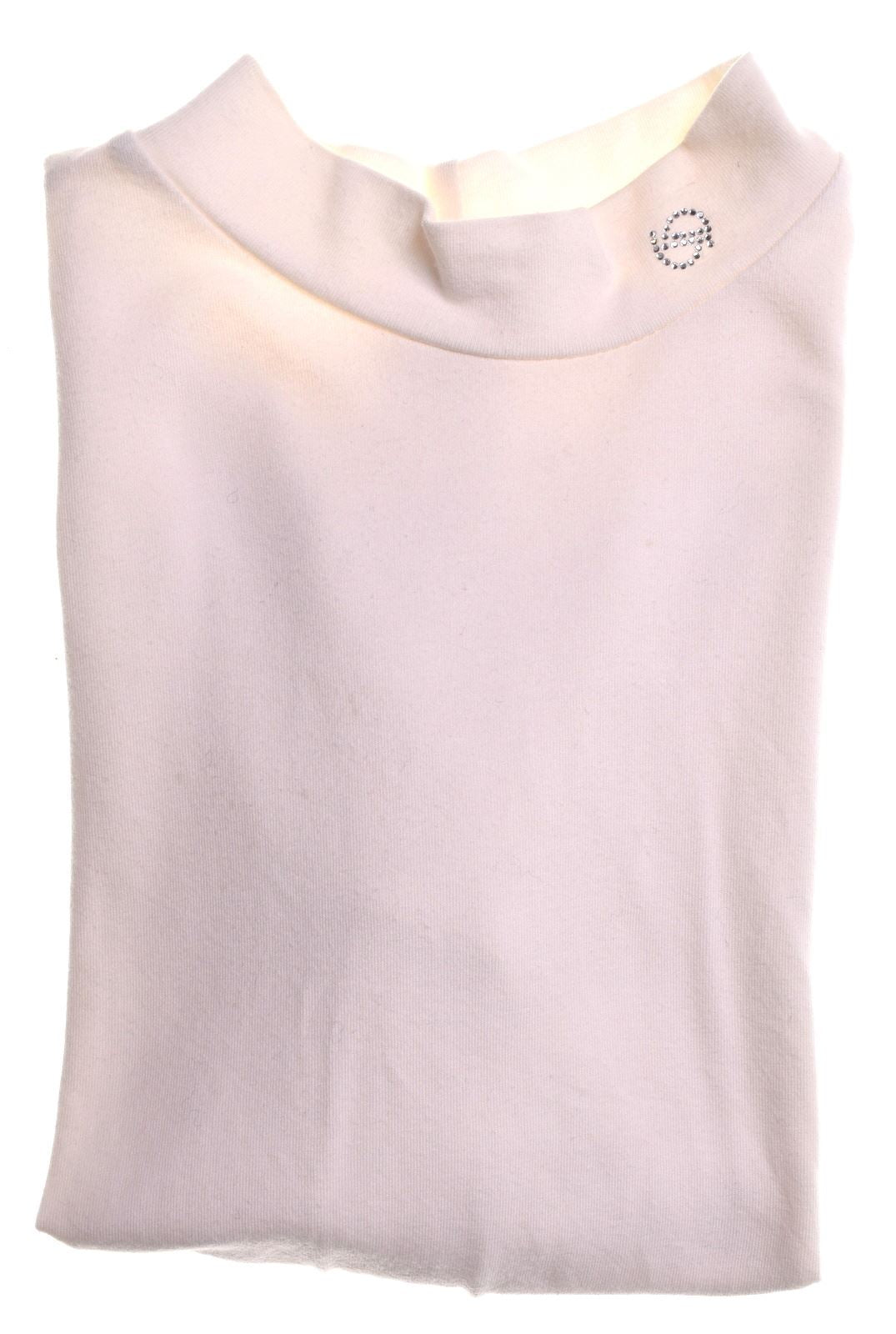 BYBLOS Girls Top Long Sleeve 6-7 Years Off White Cotton - Second Hand & Vintage Designer Clothing - Messina Hembry