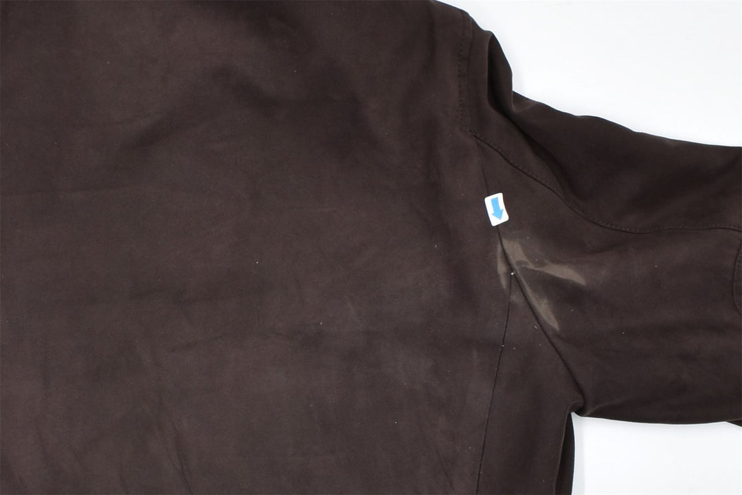 LUCA D'ALTIERI Mens Zip Windbreaker Jacket IT 48 Medium Brown Polyester | Vintage | Thrift | Second-Hand | Used Clothing | Messina Hembry 