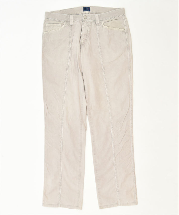 TRUSSARDI Womens Slim Casual Trousers W32 L32 Grey Cotton Classic | Vintage | Thrift | Second-Hand | Used Clothing | Messina Hembry 
