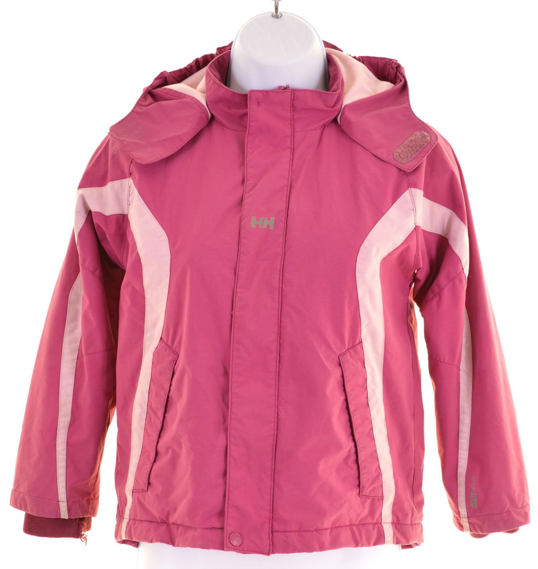 HELLY HANSEN Girls Windbreaker Jacket 8-9 Years Pink Polyamide - Second Hand & Vintage Designer Clothing - Messina Hembry