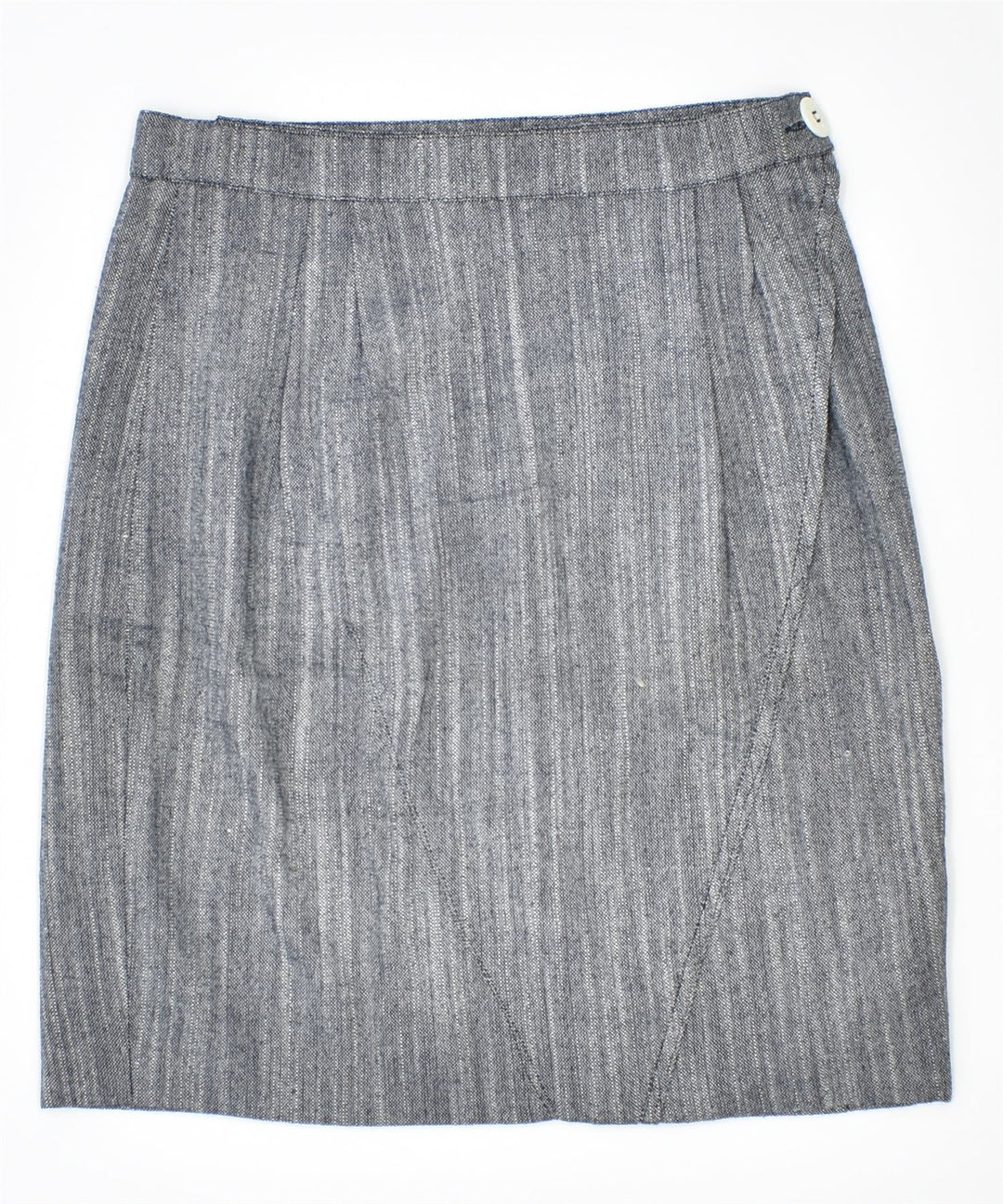 VINTAGE Womens Pencil Skirt IT 42 Medium W28 Grey | Vintage | Thrift | Second-Hand | Used Clothing | Messina Hembry 