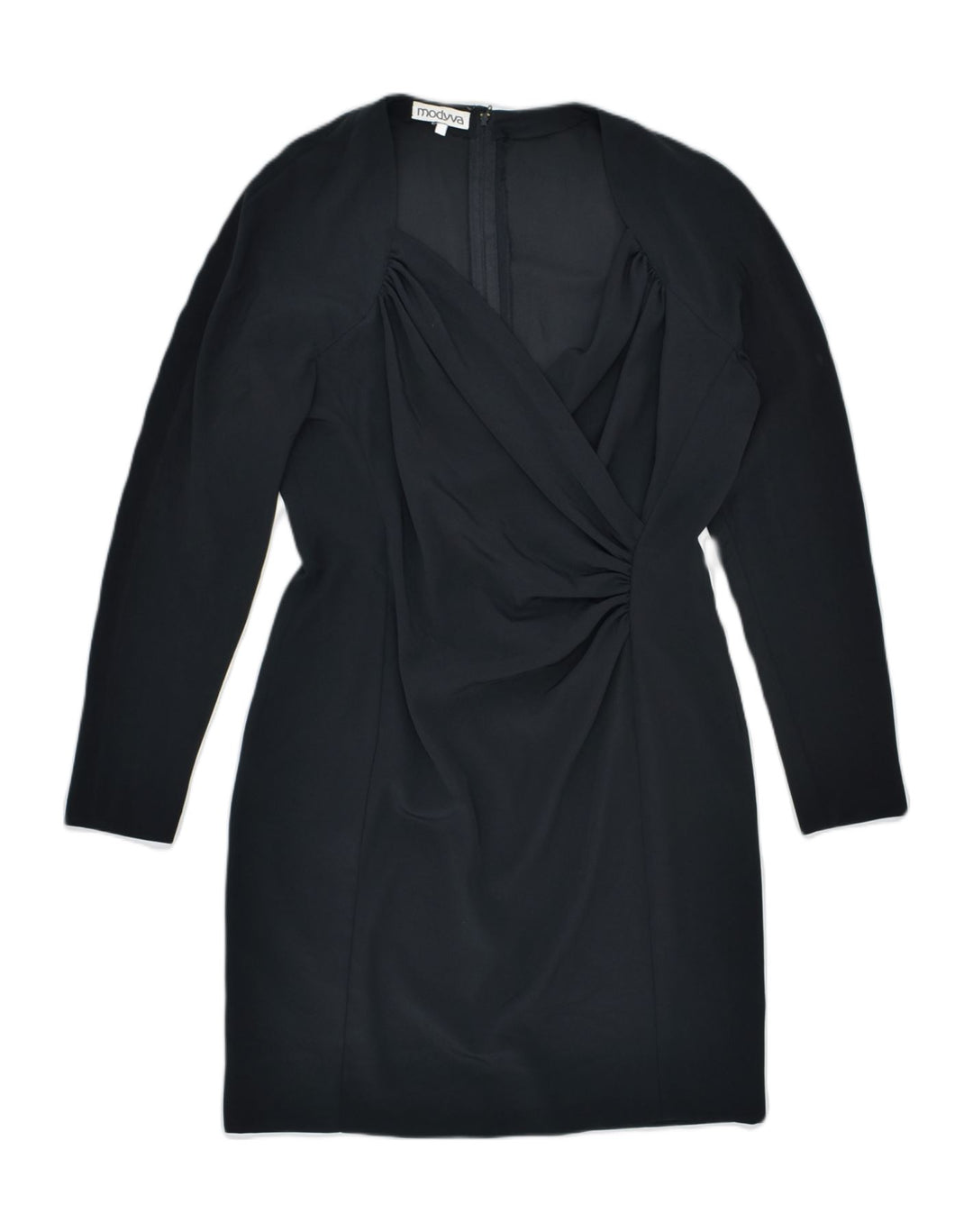 MODYVA Womens Sheath Dress UK12 Medium Black | Vintage | Thrift | Second-Hand | Used Clothing | Messina Hembry 